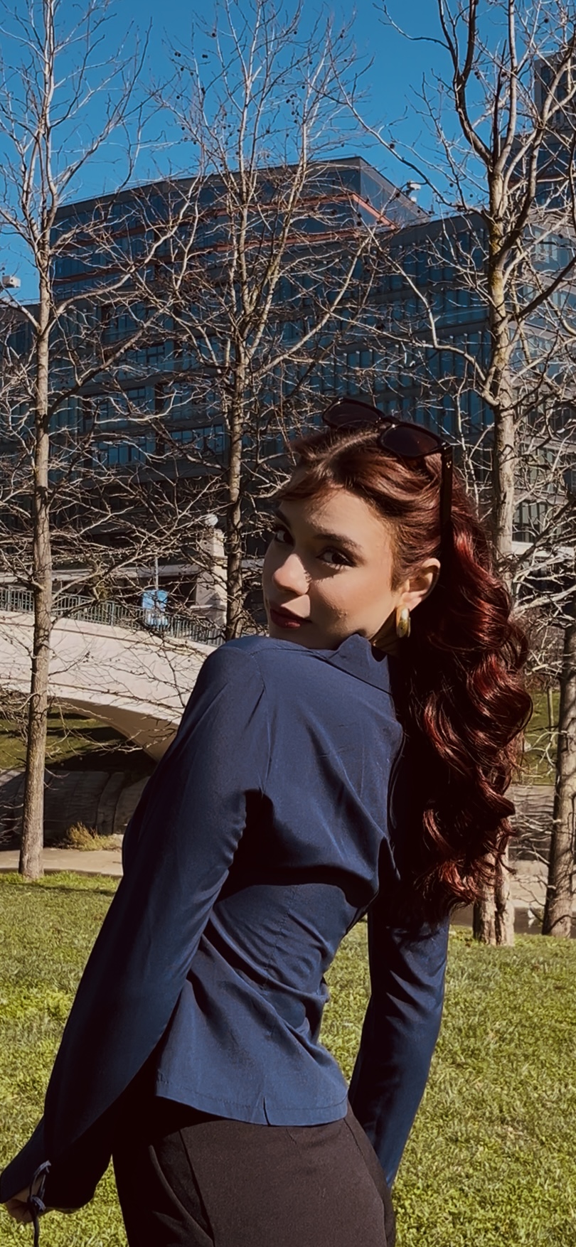 Lacivert İp Detaylı Gömlek - Görsel 3