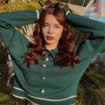 Detaylı Yeşil Triko