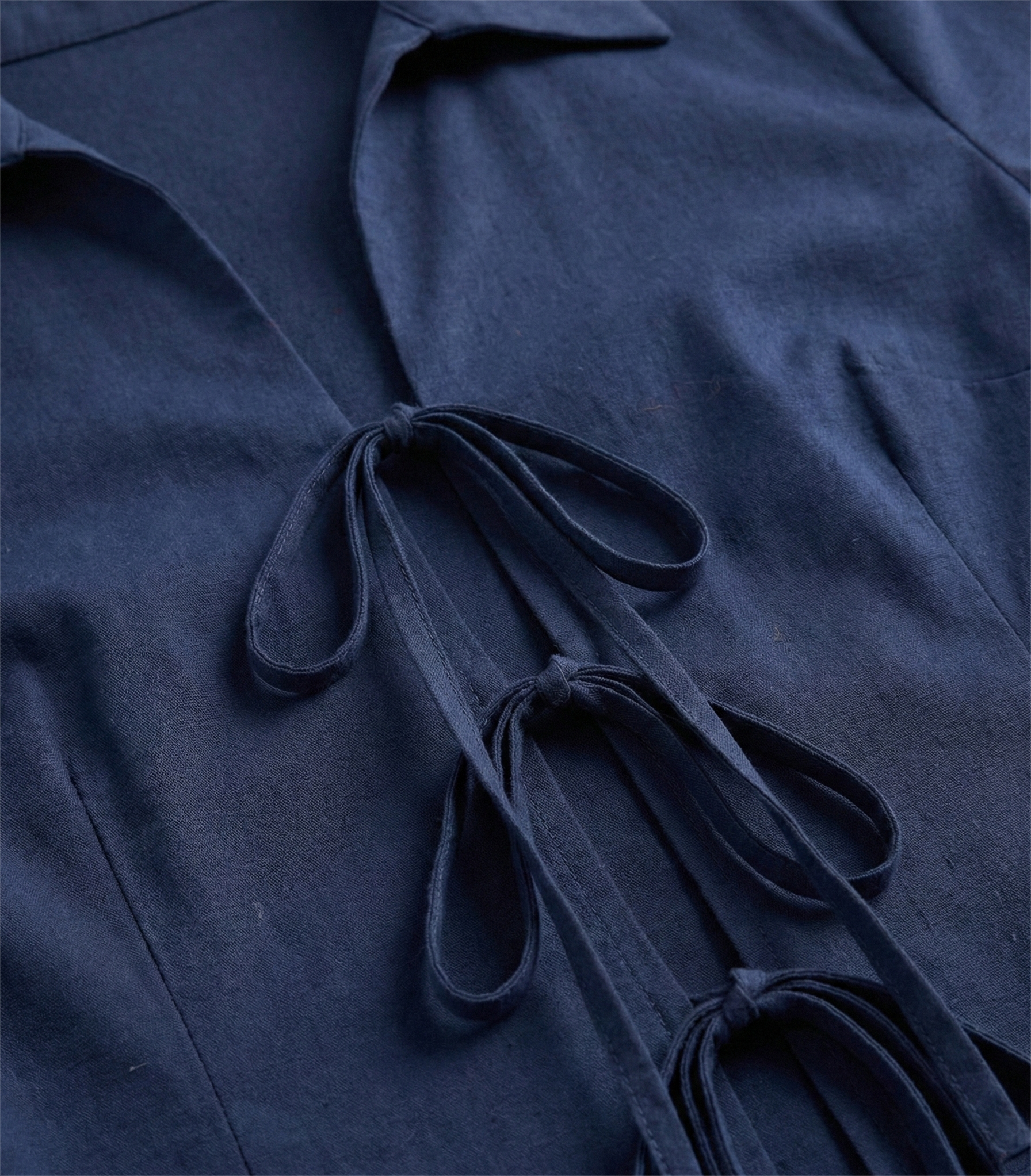 Lacivert İp Detaylı Gömlek - Görsel 5