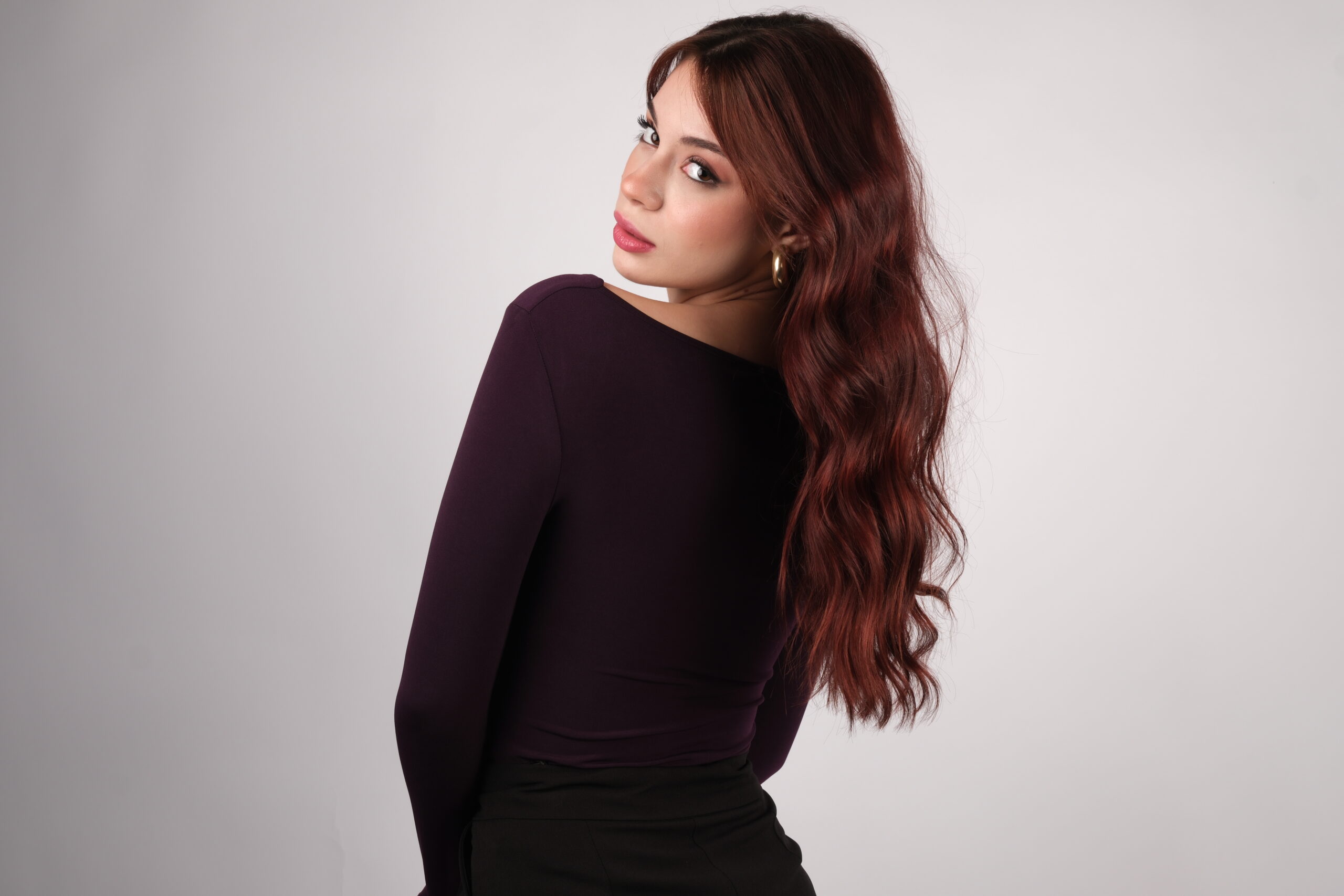 Mor Detaylı Bluz - Görsel 3